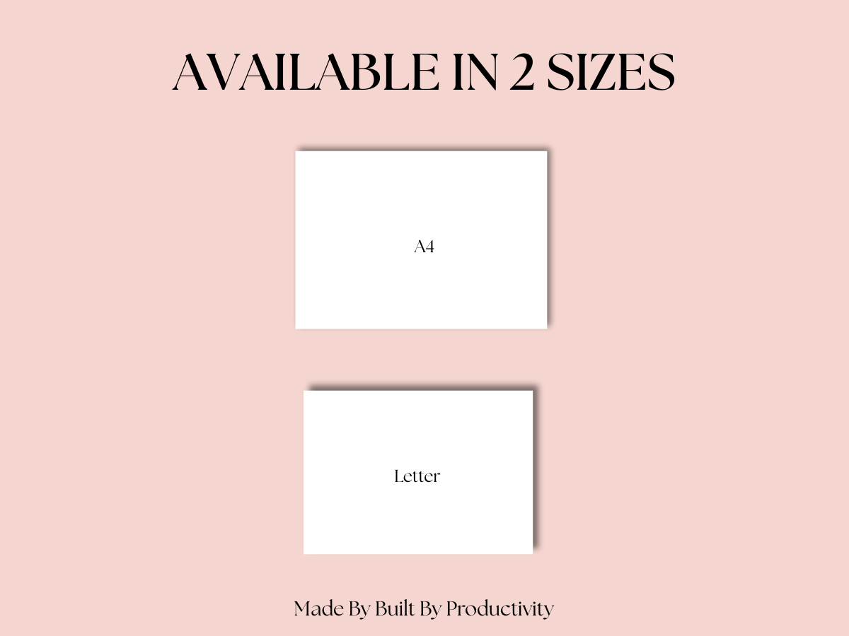 Weekly Habit Tracker Printable PDF – 3 Printable Designs (A4 & US Letter)