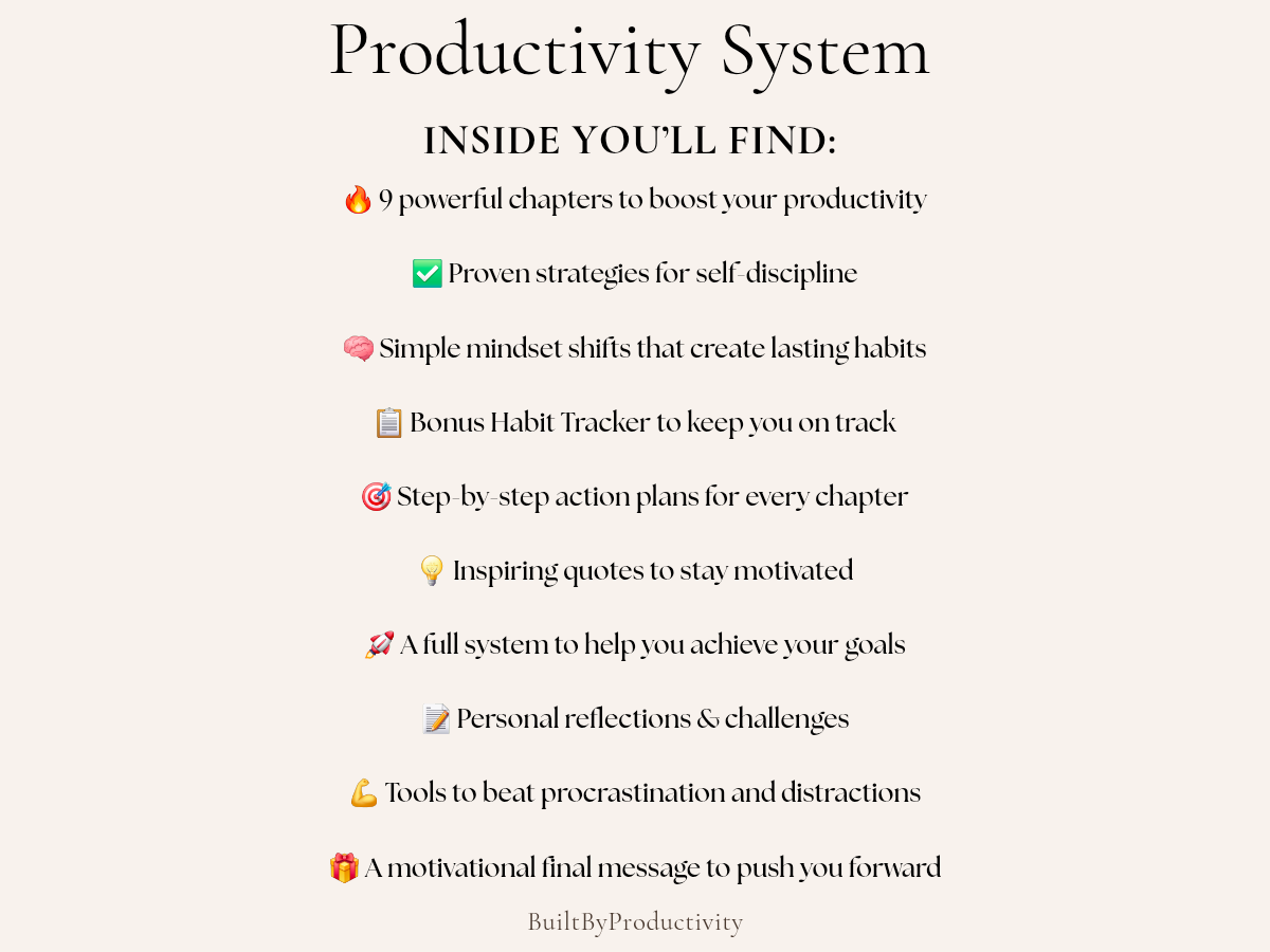Complete Productivity System – Instant Download