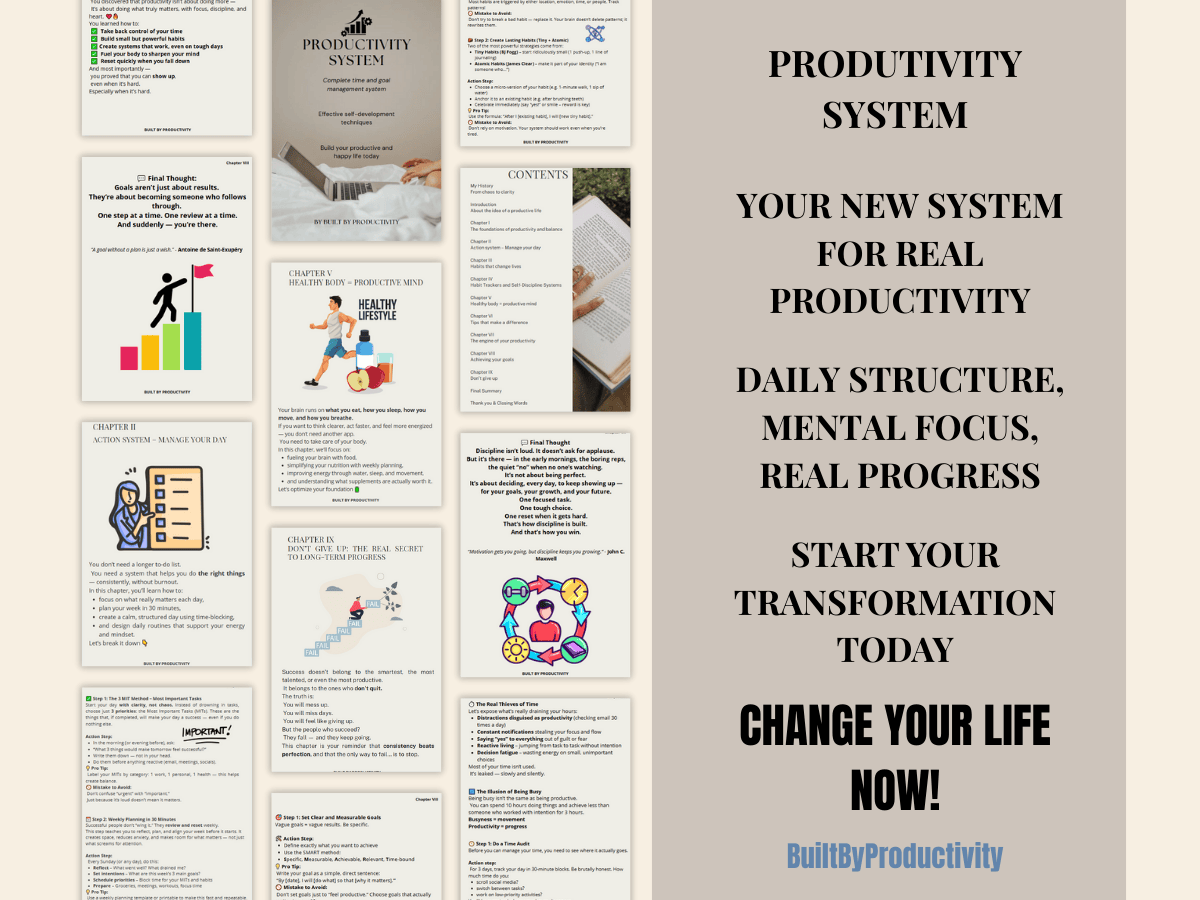 Complete Productivity System – Instant Download