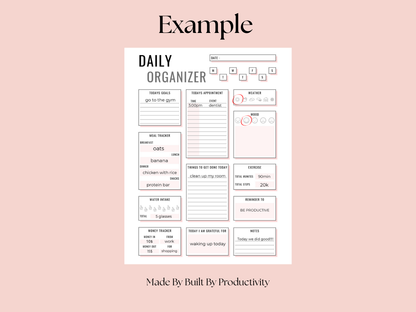 Daily Planner Printable | Instant Download