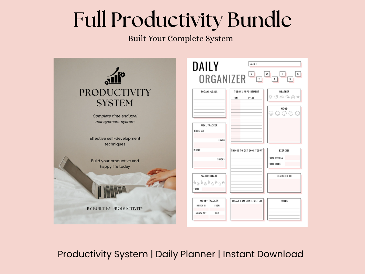 Full Productivity Bundle – Planner & E-book (PDF Download)
