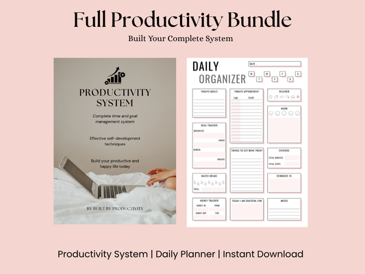 Full Productivity Bundle – Planner & E-book (PDF Download)