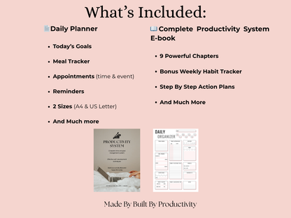 Full Productivity Bundle – Planner & E-book (PDF Download)