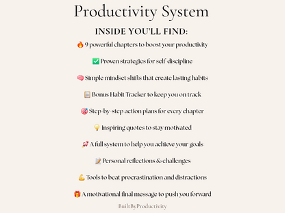 Complete Productivity System – Instant Download